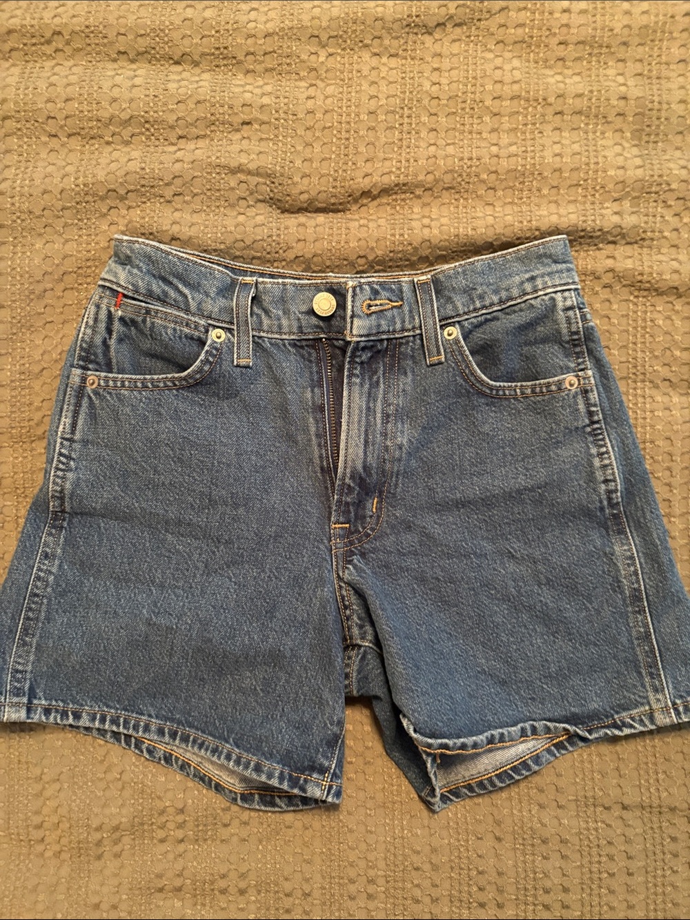 Sunday Best Classic Indigo High-Rise Jean Shorts